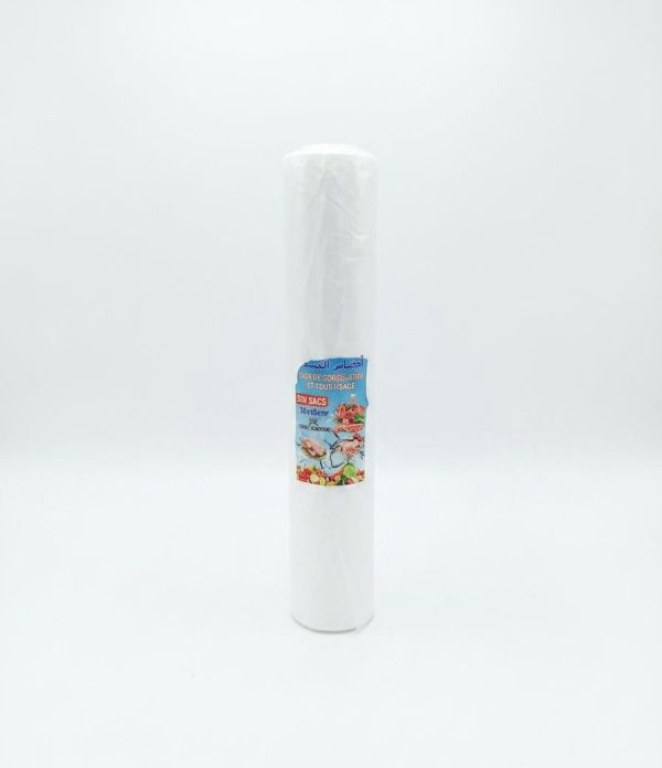 Rouleau de sacs de congélation et de conservation des aliments (200 pièces) – 30 x 40 cm