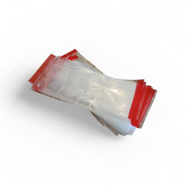 Sachets d’emballage transparents auto-adhésifs (8 x 18 cm) – 100 sachets